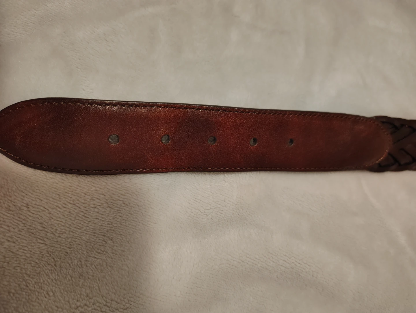 MAGNANNI Men’s Leather Belt – Size 34 - photo 4