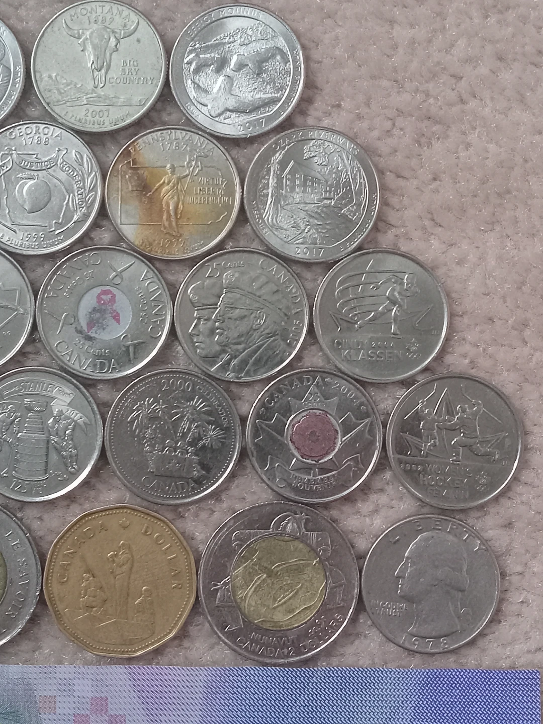 Assorted Canadian & USA Coins - photo 3
