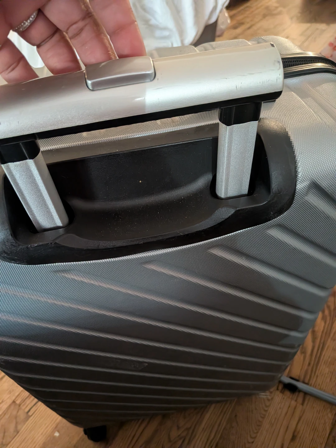 Silver Hardside Spinner Luggage - photo 4