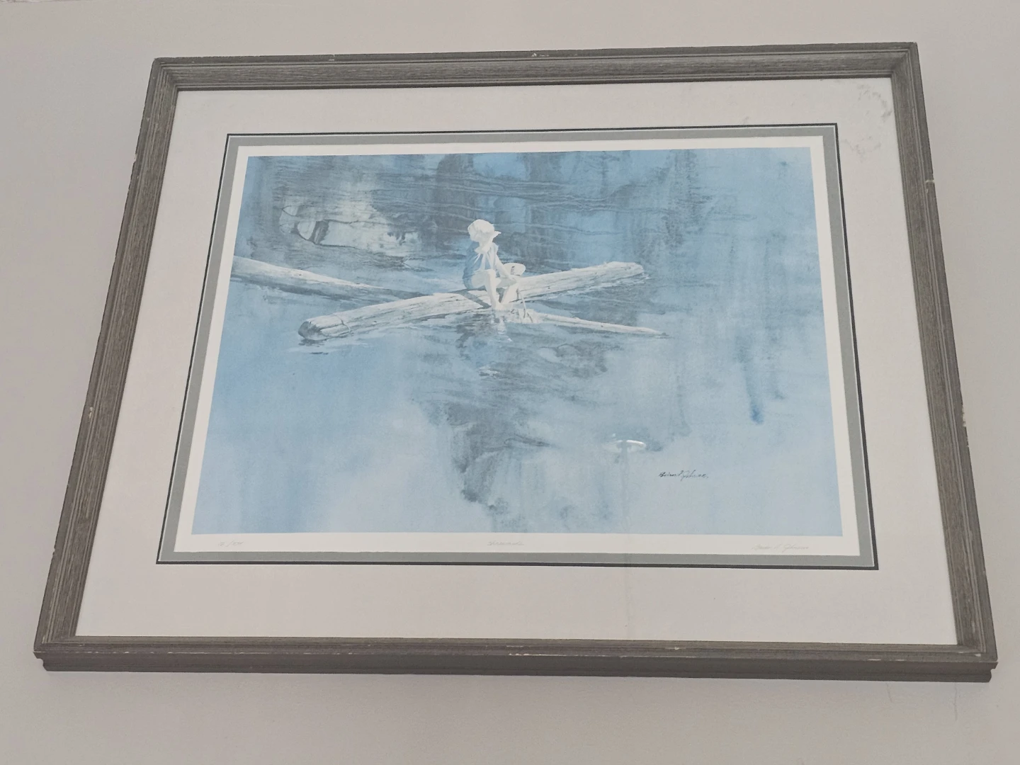 Framed Artwork Print - Serene Water Scene