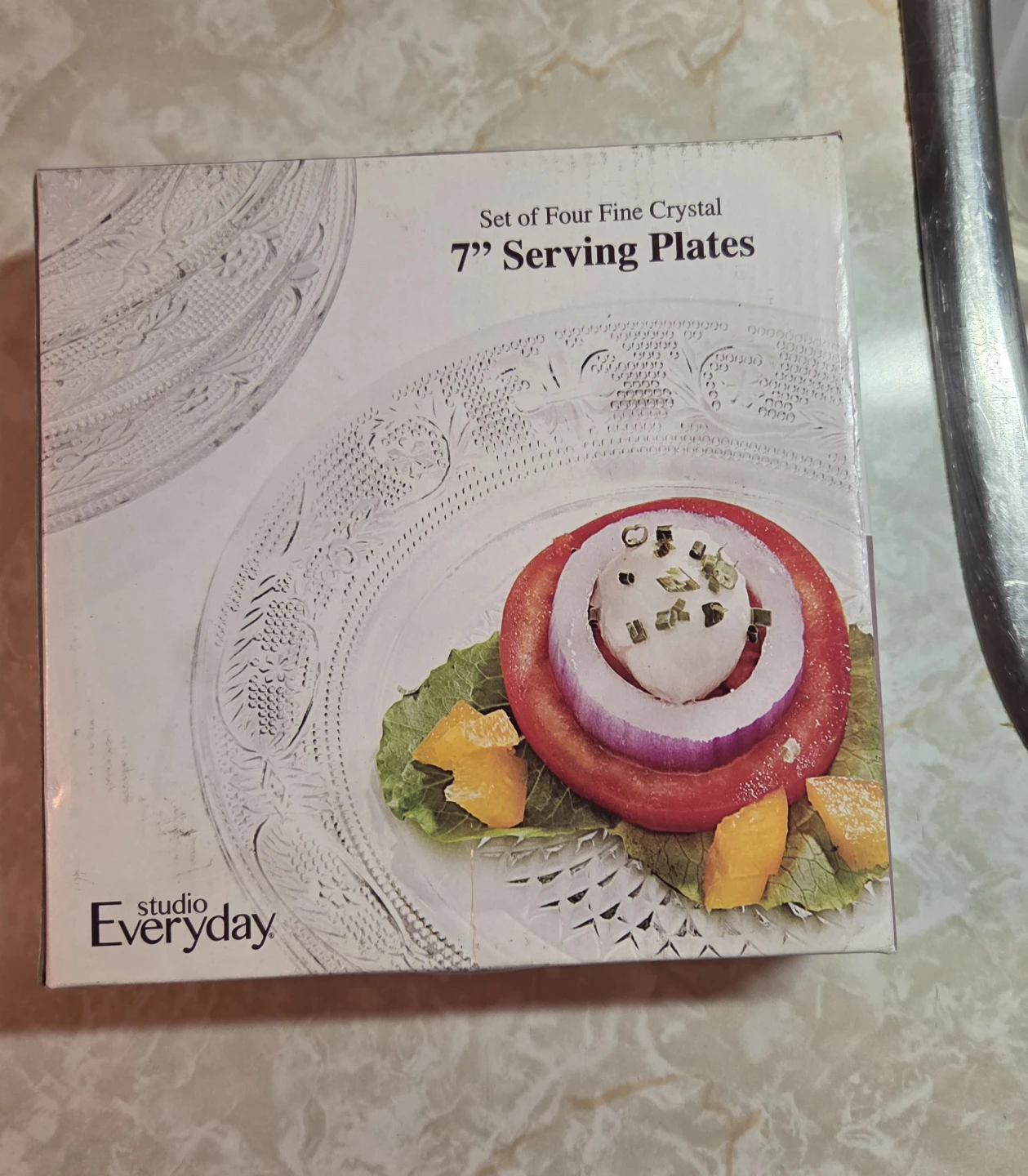 Bowring 7" Crystal Serving Plates (2 Sets of 4) - photo 4