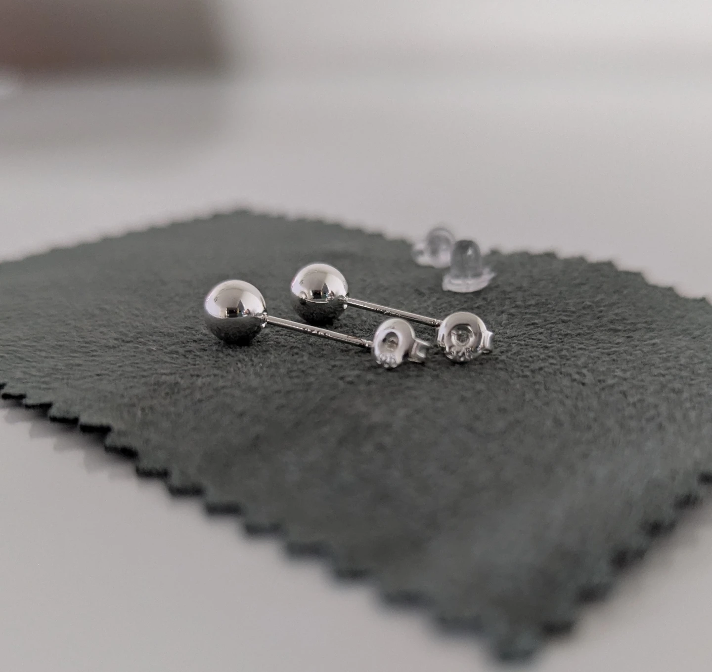 Classic 6mm Silver Ball Stud Earrings (925 Sterling Silver) - photo 5