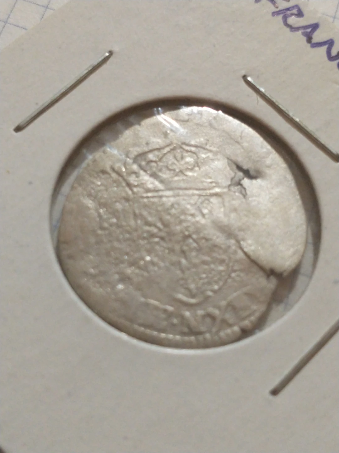 1554 France 1 Douzain Coin Henri II .292 Silver Billon - photo 3