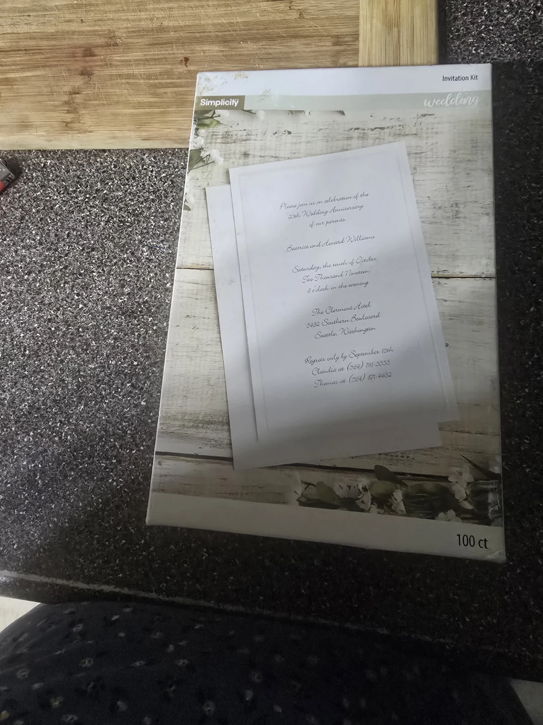 Simplicity Wedding Invitation Kit - 100 ct - photo 2