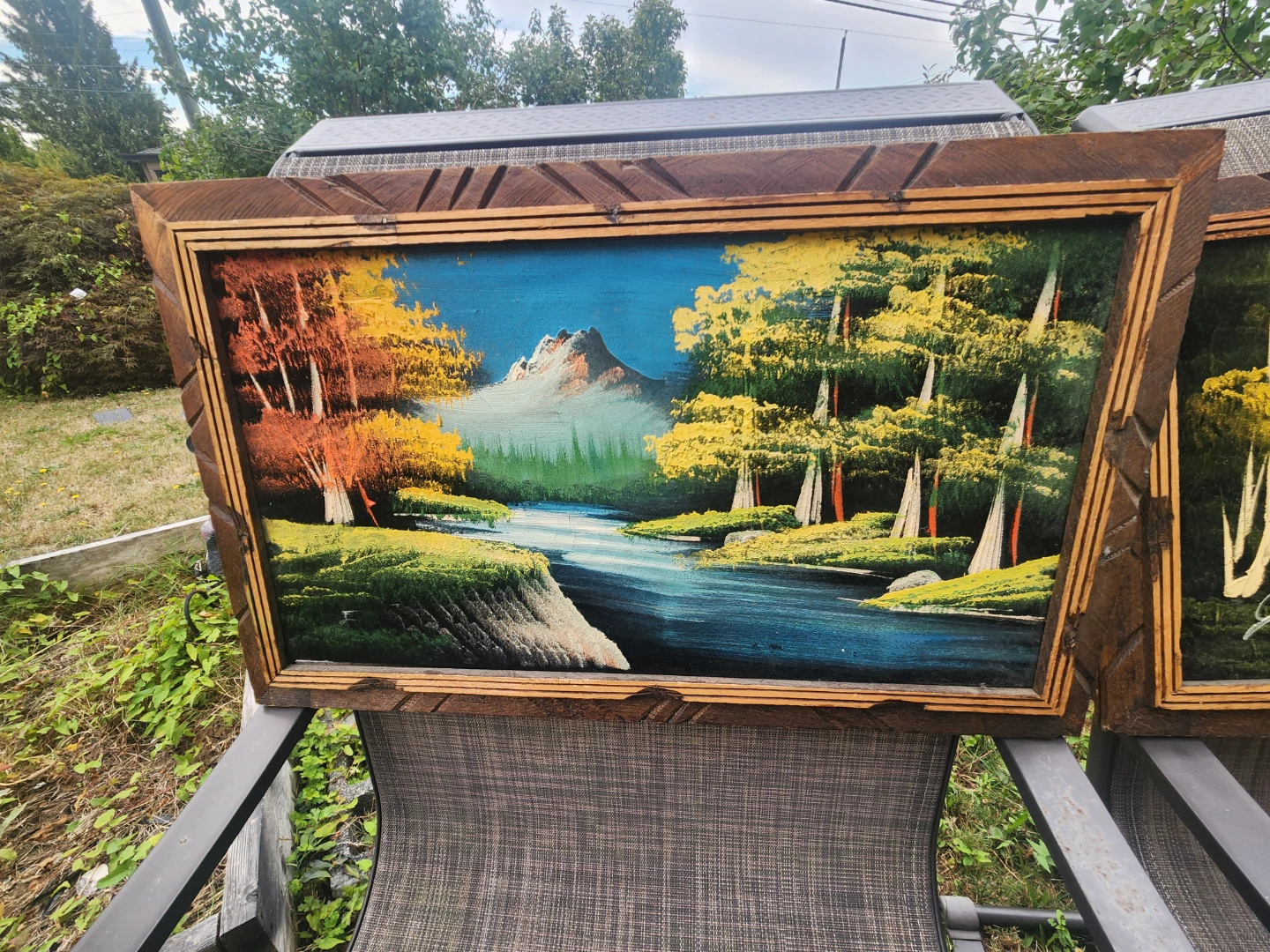 Vintage Landscape Oil Painting - photo 3