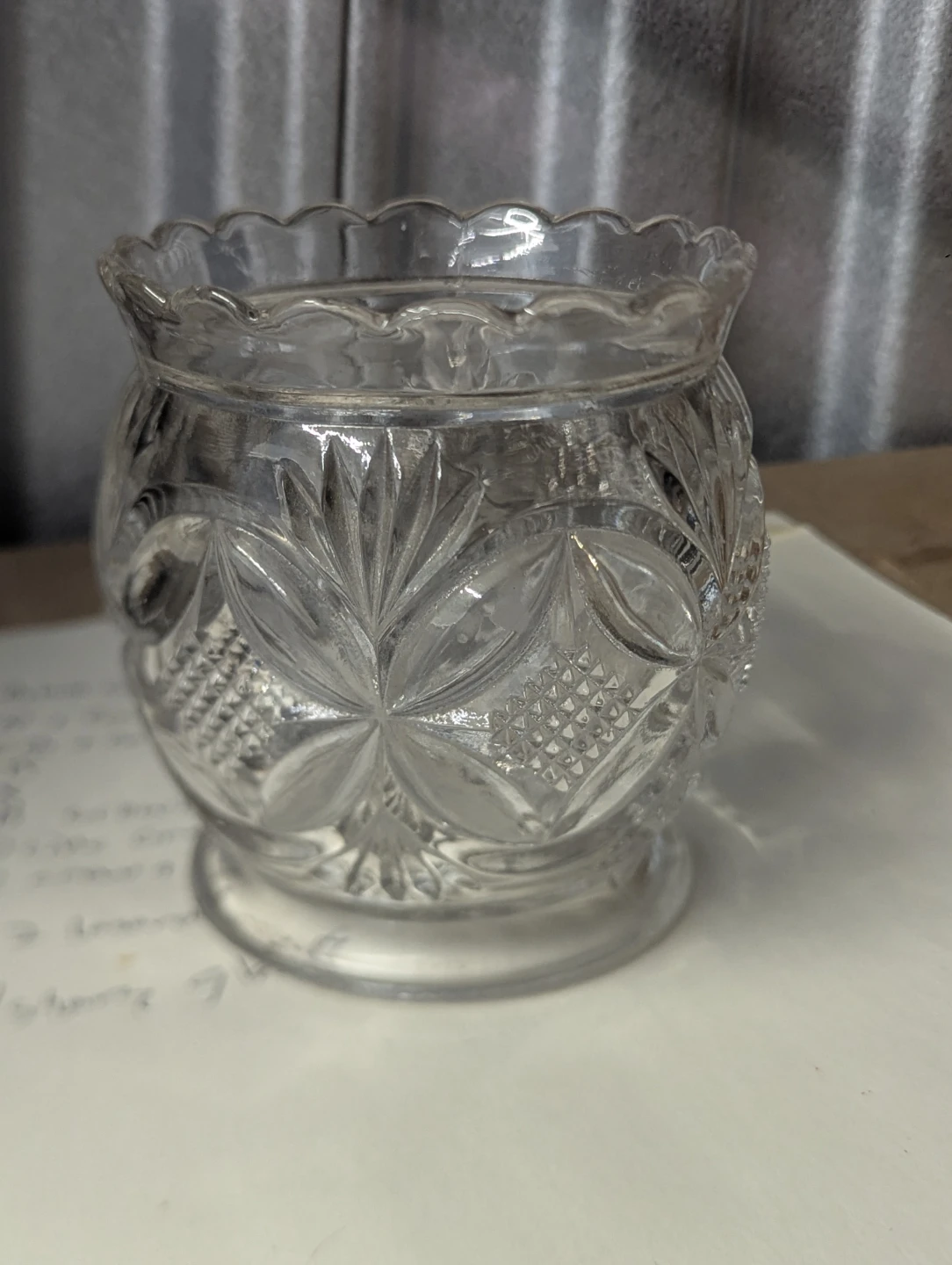 Vintage Pressed Glass Small Bowl