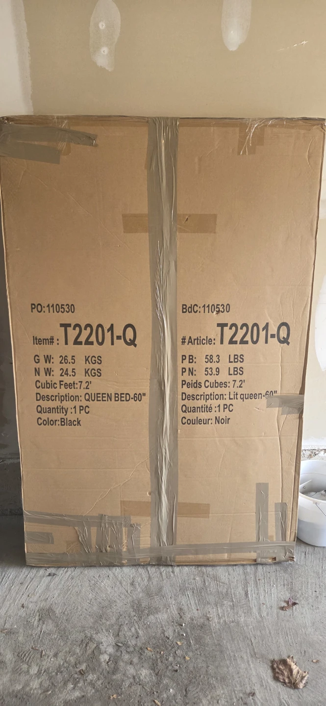 Brand new Queen Bed Frame T2201-Q Black - photo 3