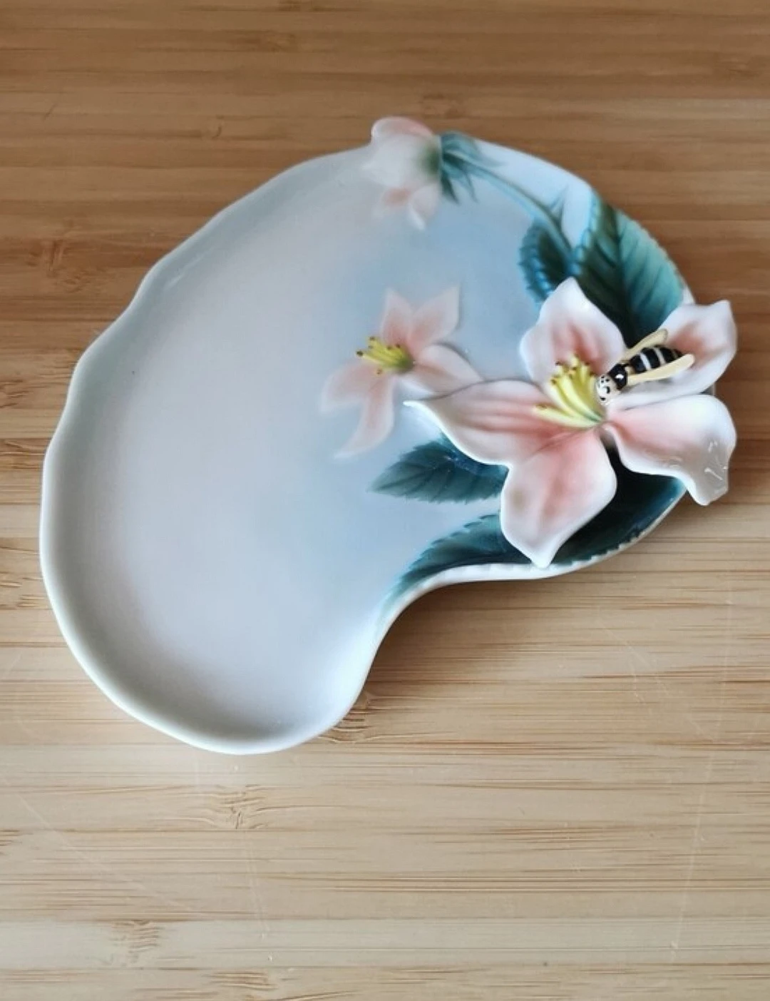 Franz Bee & Apple Blossom Cup & Saucer Jen Woo Hand Painted - photo 5