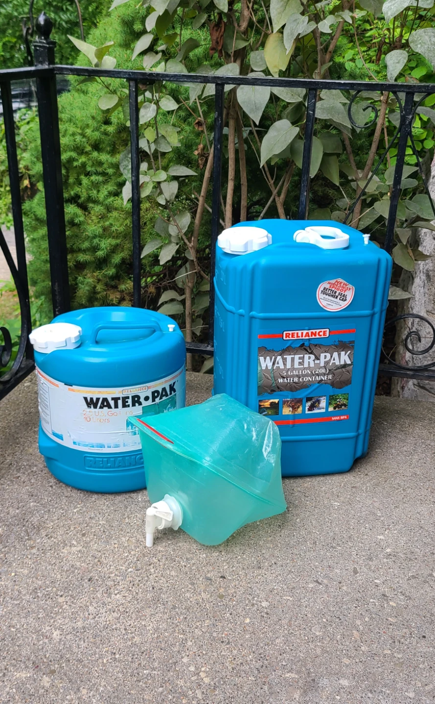 WATER Containers / Jugs - Camping / Road Trips / Emergencies