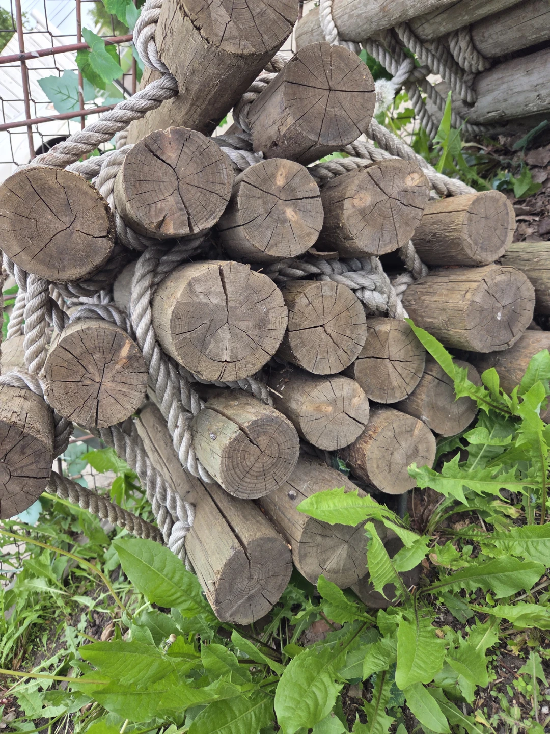 Wooden Log Climbing Rope Ladder - photo 3
