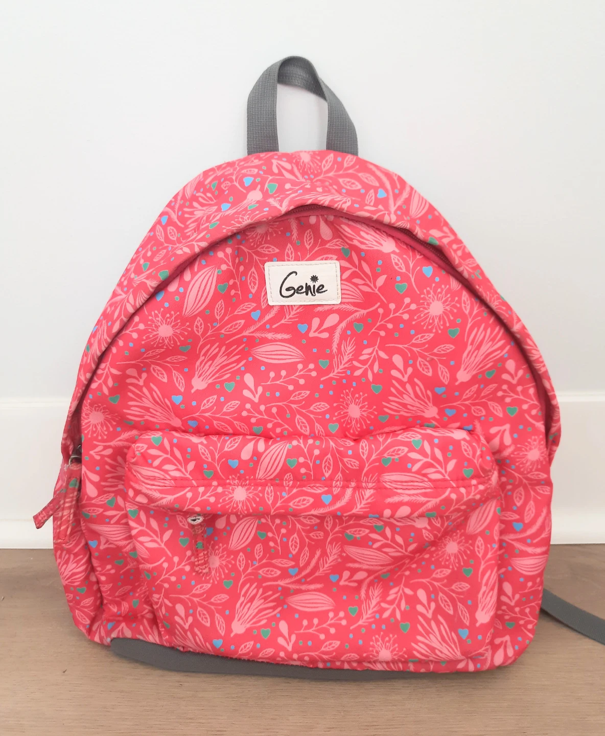 Genie Kids Backpack - Pink Floral Print