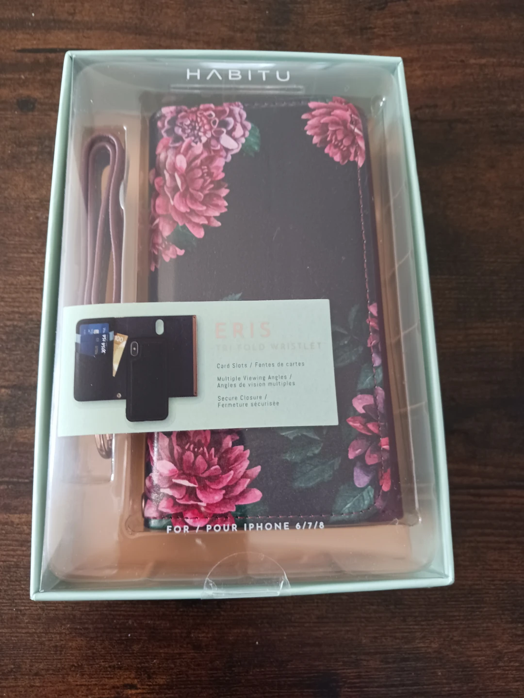 HABITU ERIS Tri-Fold Wristlet for iPhone 6/7/8