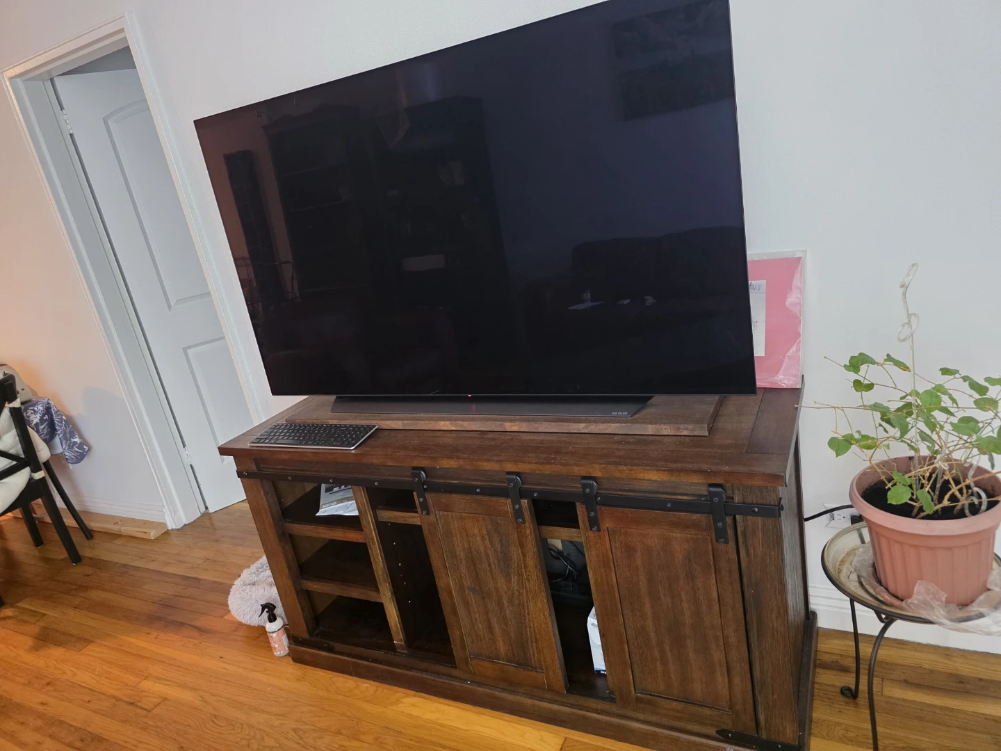 Farmhouse TV Stand  (TV not invludedt)