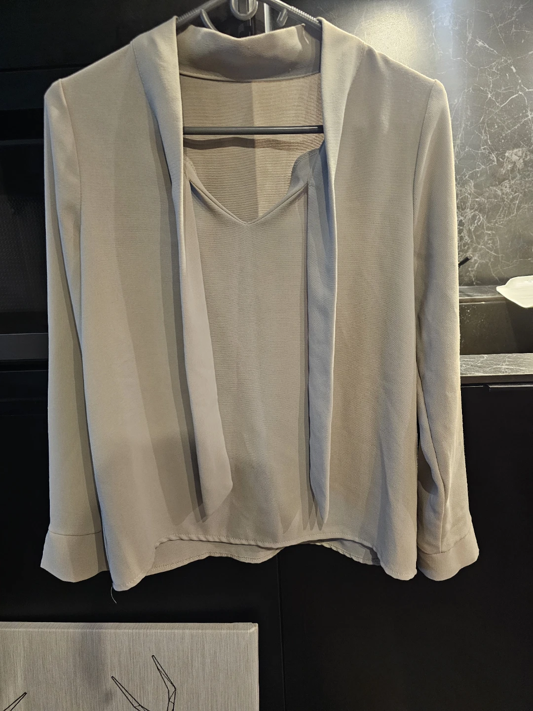 Women's Long Sleeve Bow Blouse M - photo 4