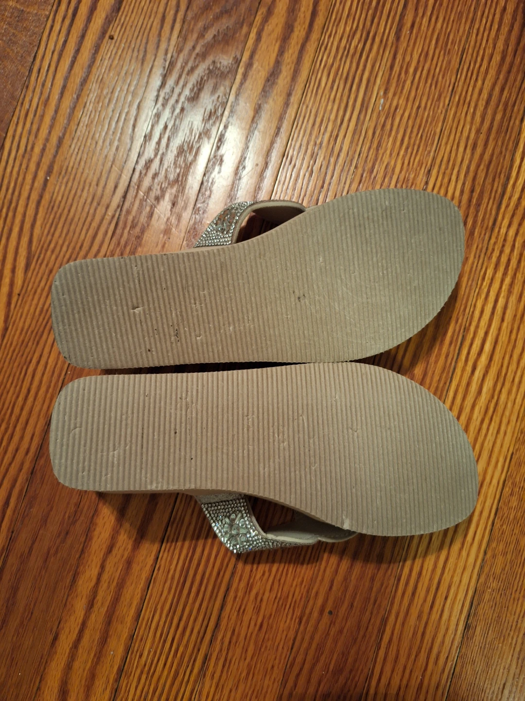 Kelly & Katie Embellished Wedge Flip-Flops - photo 4