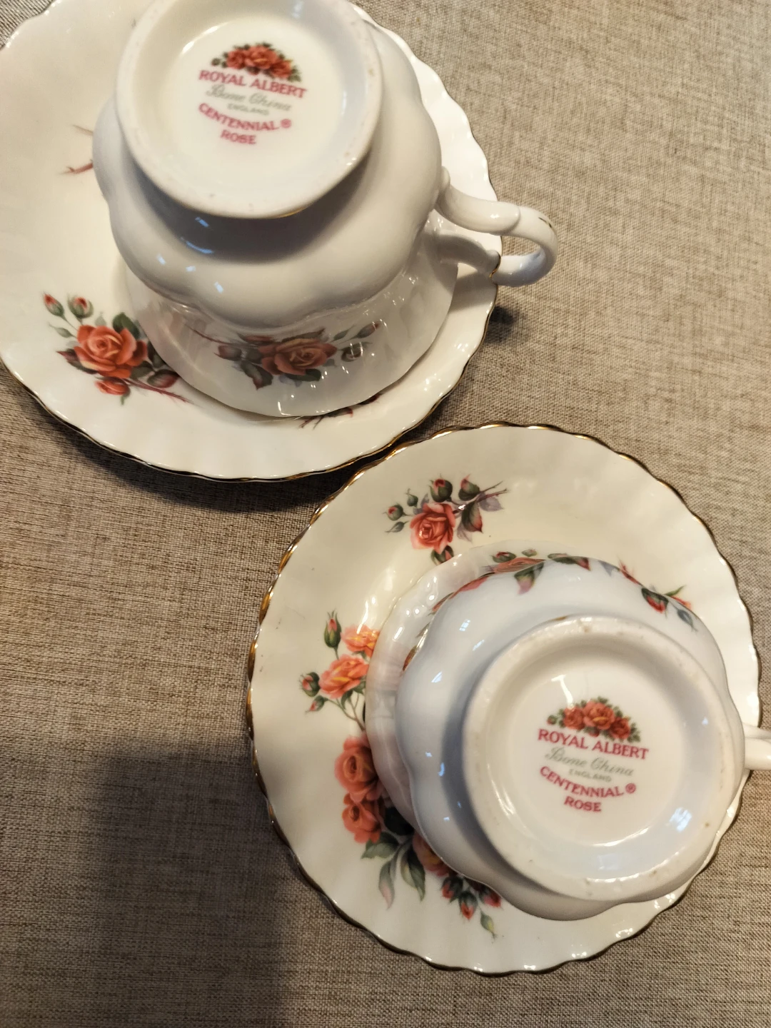Royal Albert Centennial Rose Teacup and Saucer Set