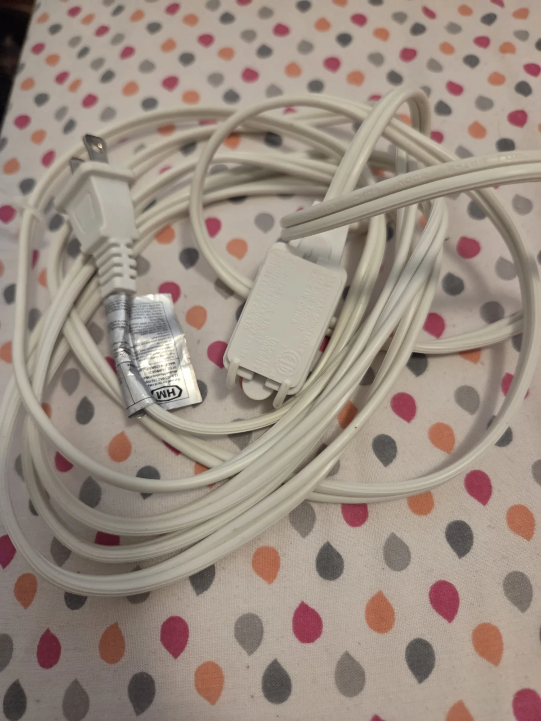 White Extension Cord - photo 3