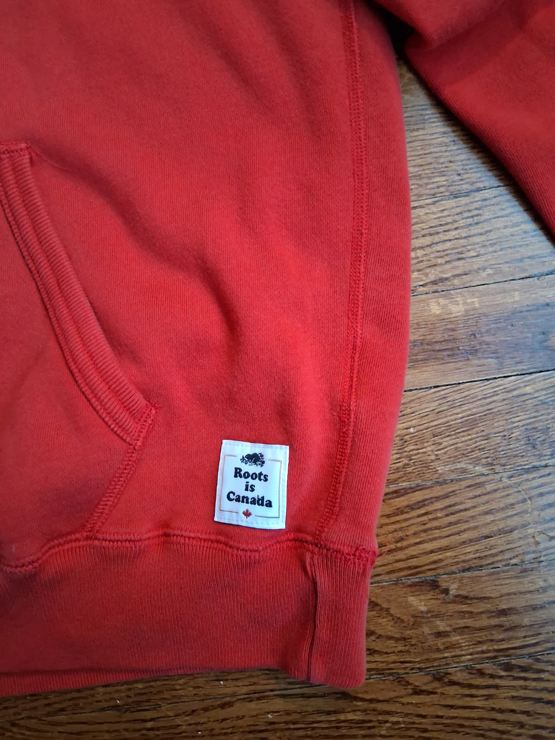 (Retro) Roots Canada Hoodie Red Beaver Maple Leaf - photo 5