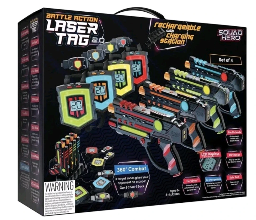 Squad Hero Battle Action Laser Tag 2.0 Rechargeable Set