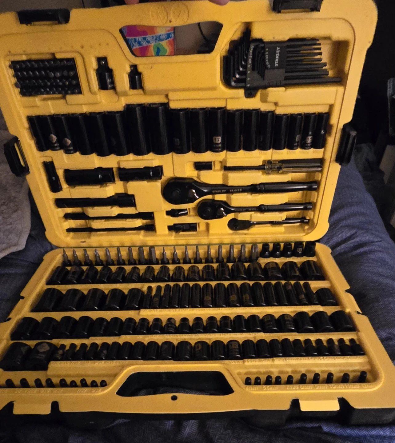 STANLEY 183 Piece Black Chrome Mechanic Tool Set - photo 2