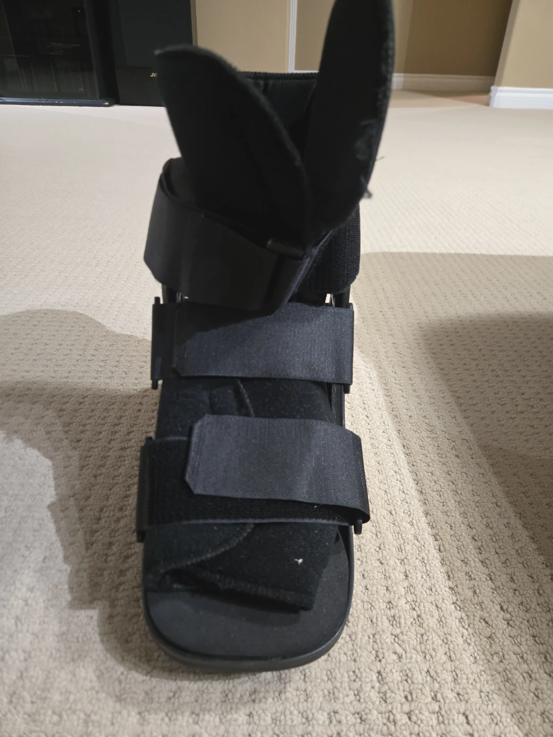Black Walking Boot