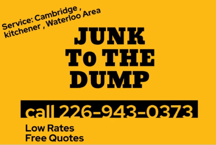 Junk Removal Service - Cambridge, Kitchener, Waterloo