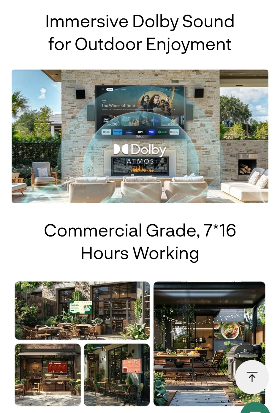 Sylvox 55" Outdoor Google TV 4K HDR - photo 5