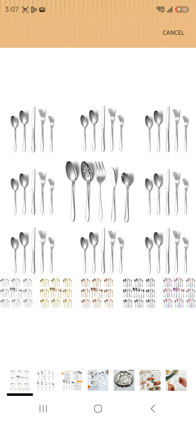 Evanda Cutlery Set 45 Piece Stainless Steel Silverware - photo 4