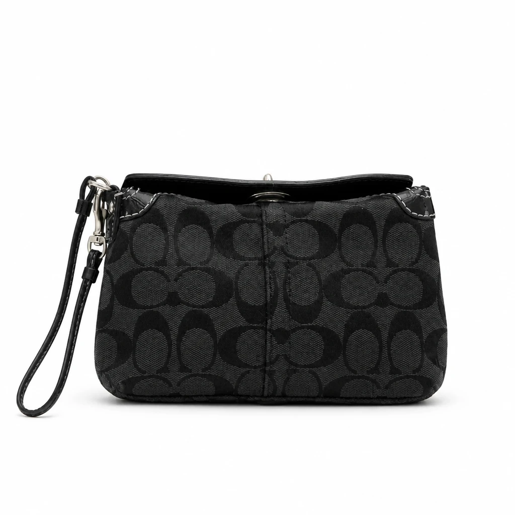 Coach Y2K Vintage Signature Turnlock Wristlet - photo 2