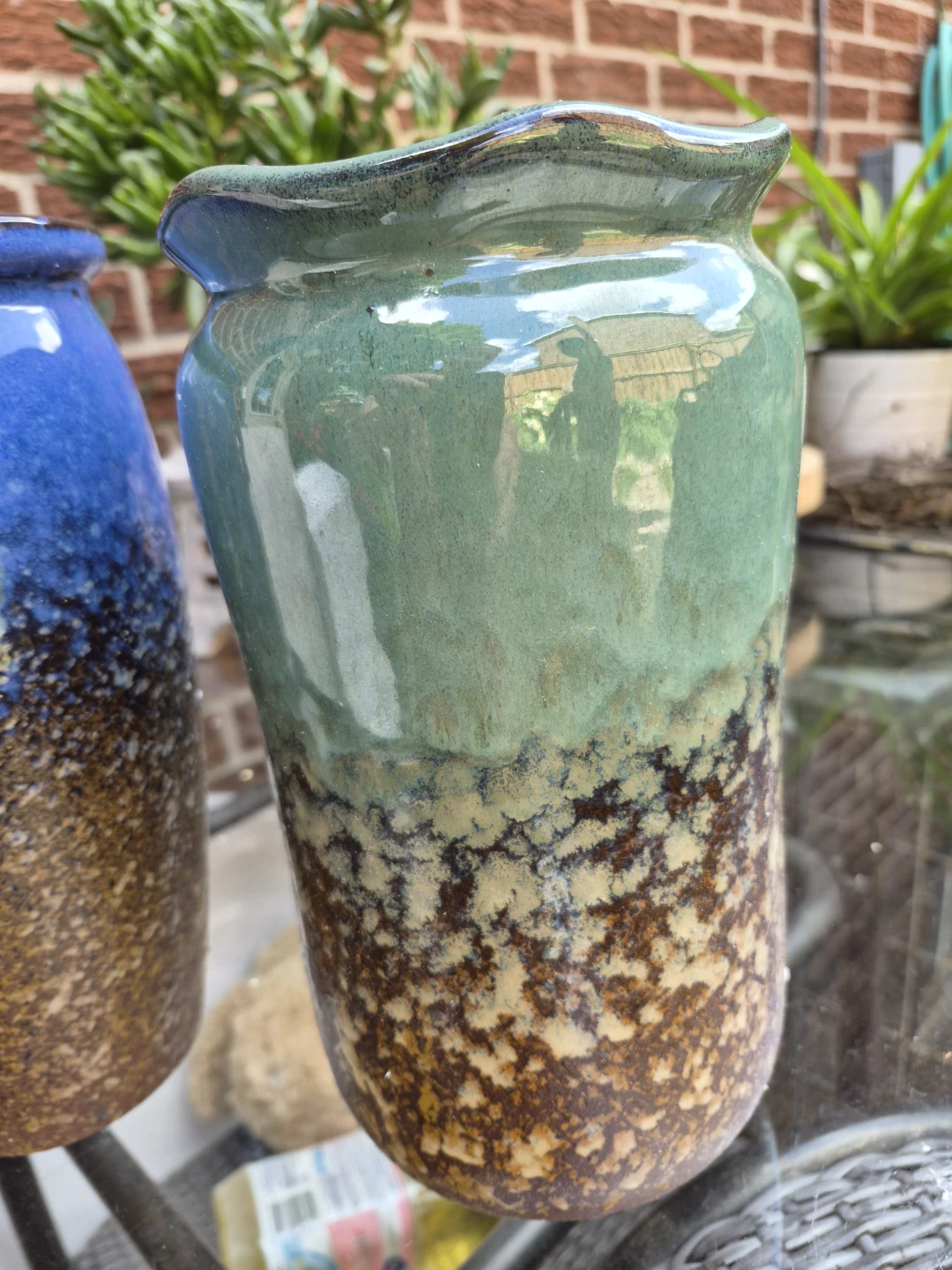 NEW Ceramic Vase Green/Brown - photo 4
