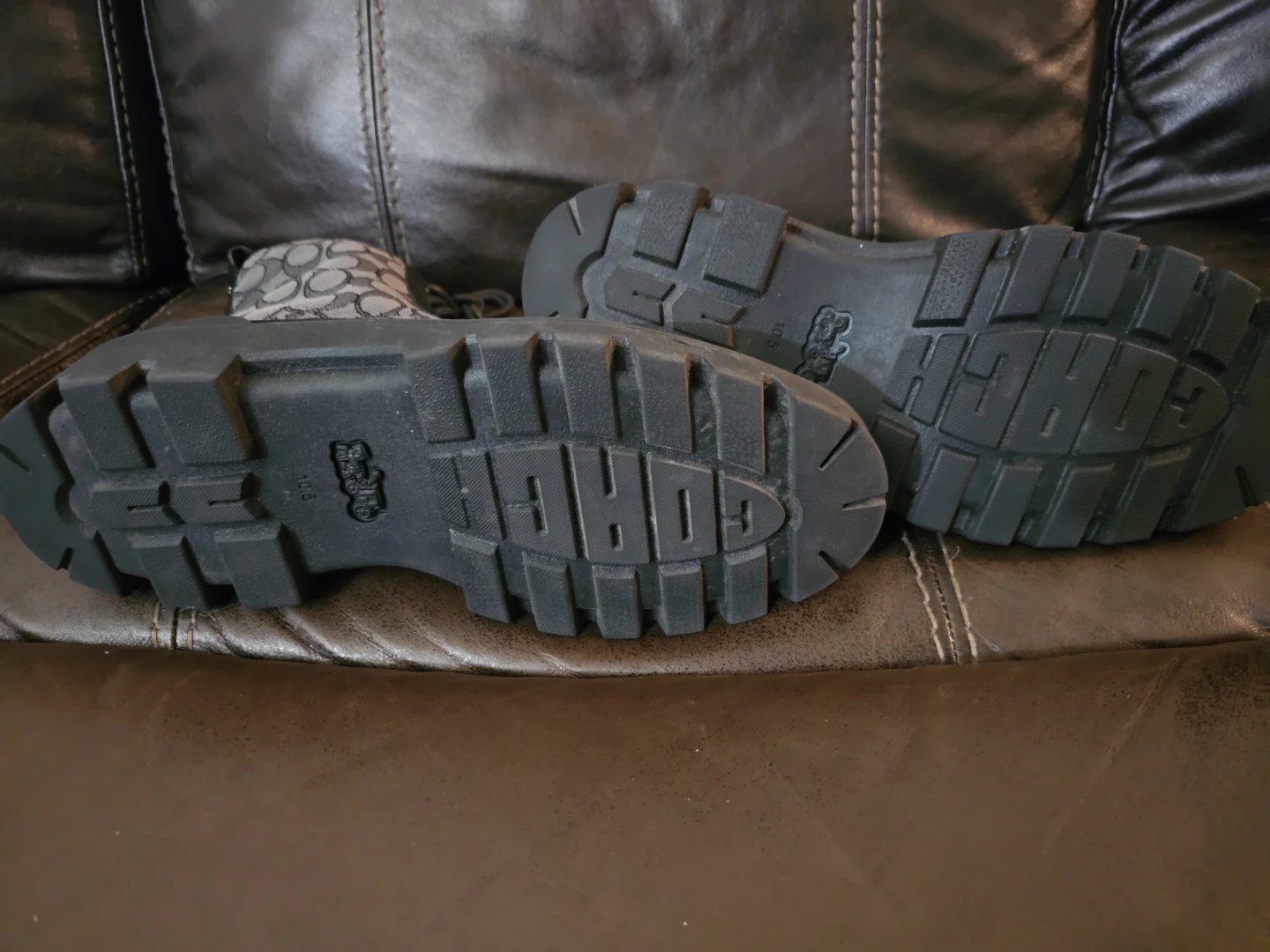 Men's Black Signature Combat Boots - photo 5
