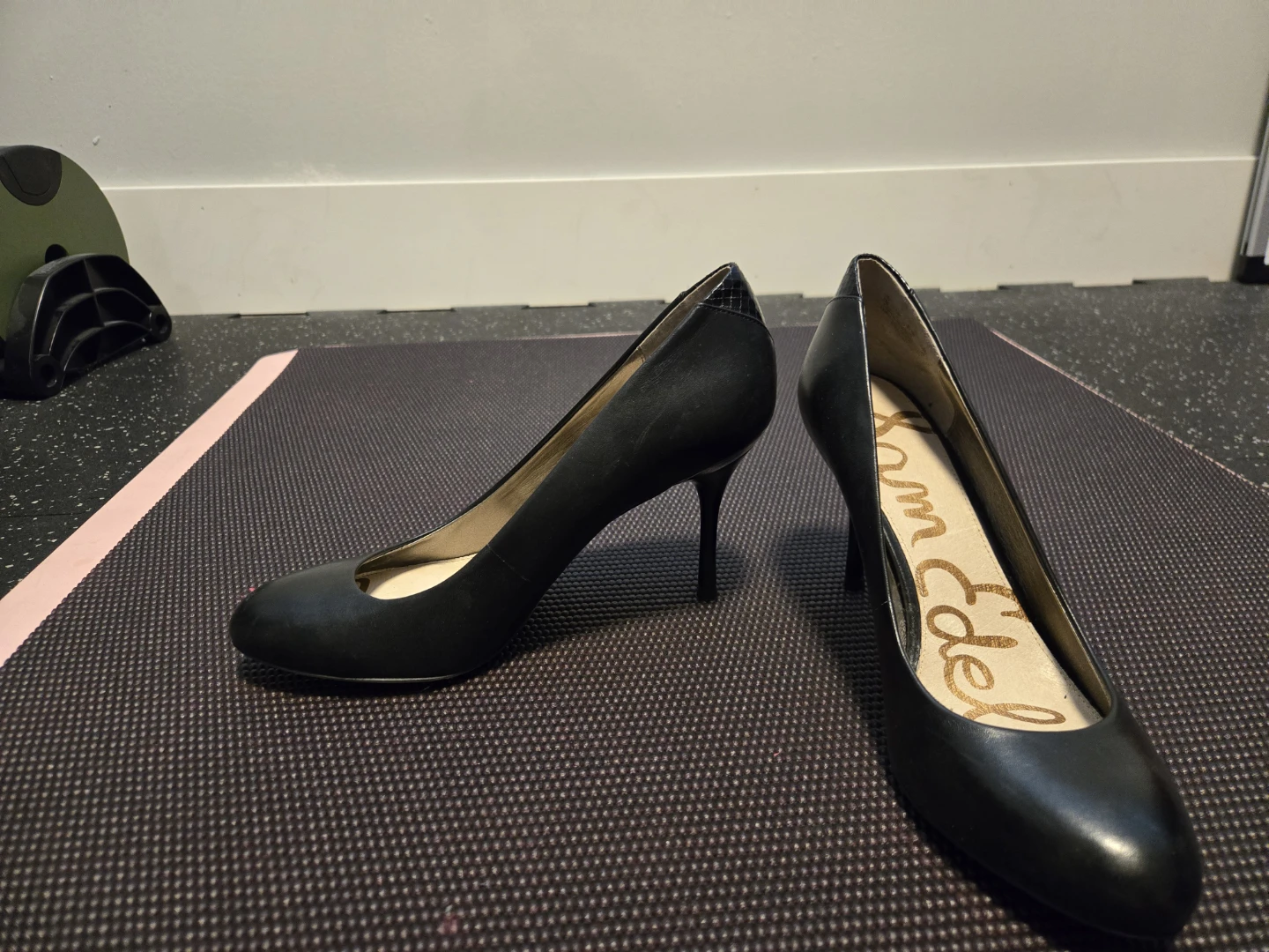 Sam Edelman Black Leather Heels
