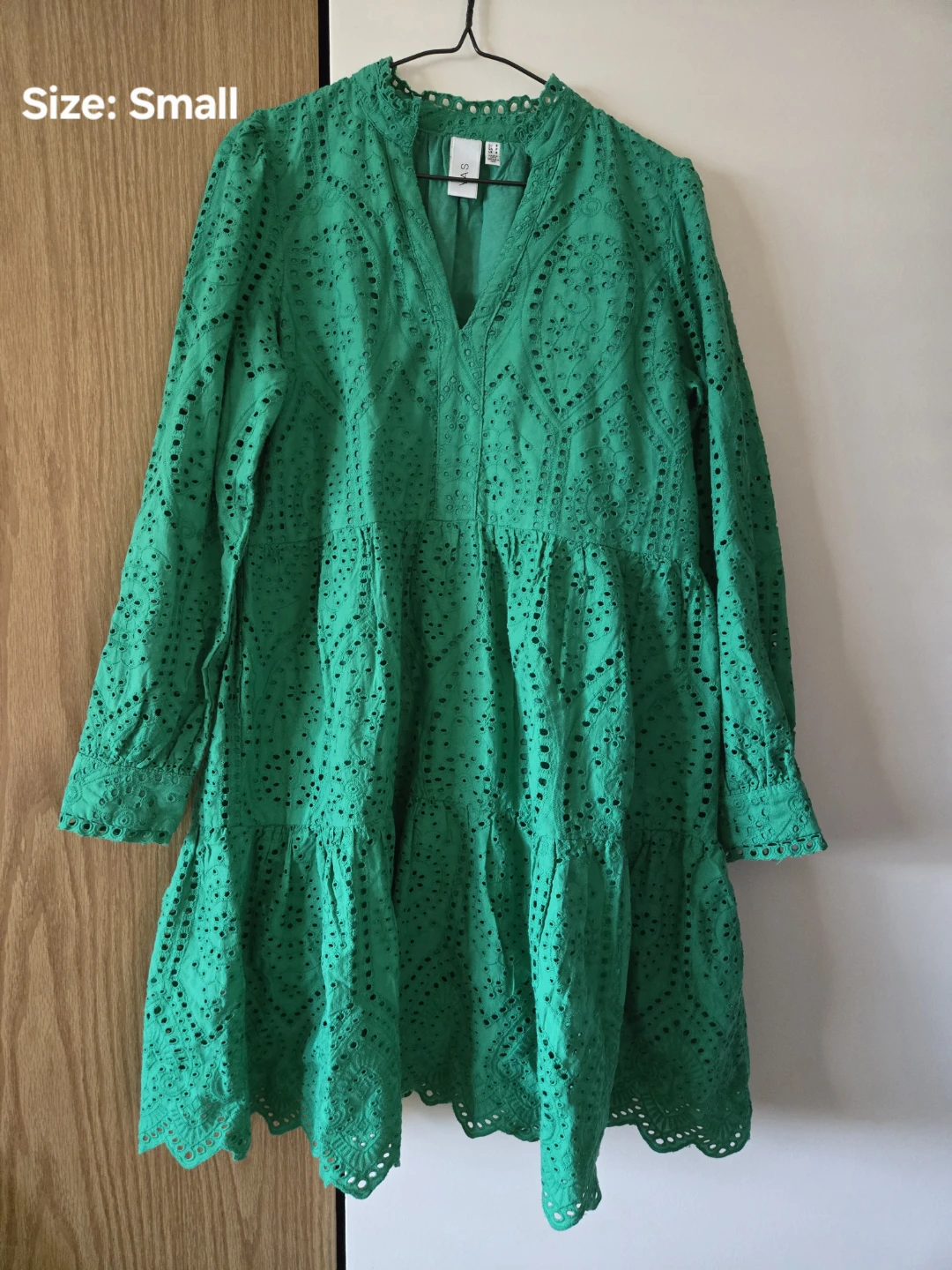 V.A.S. Green Eyelet Dress - Small
