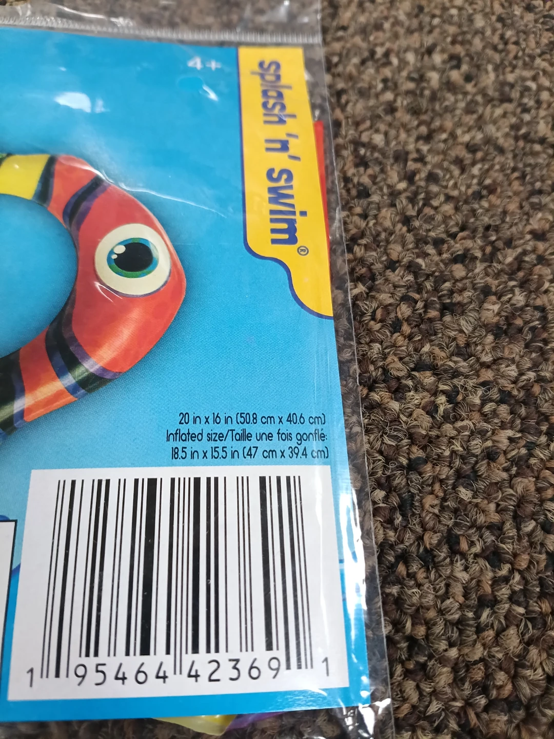 Outdoor Fun Splash-N-Swim Fish-Shaped Swim Ring - photo 2