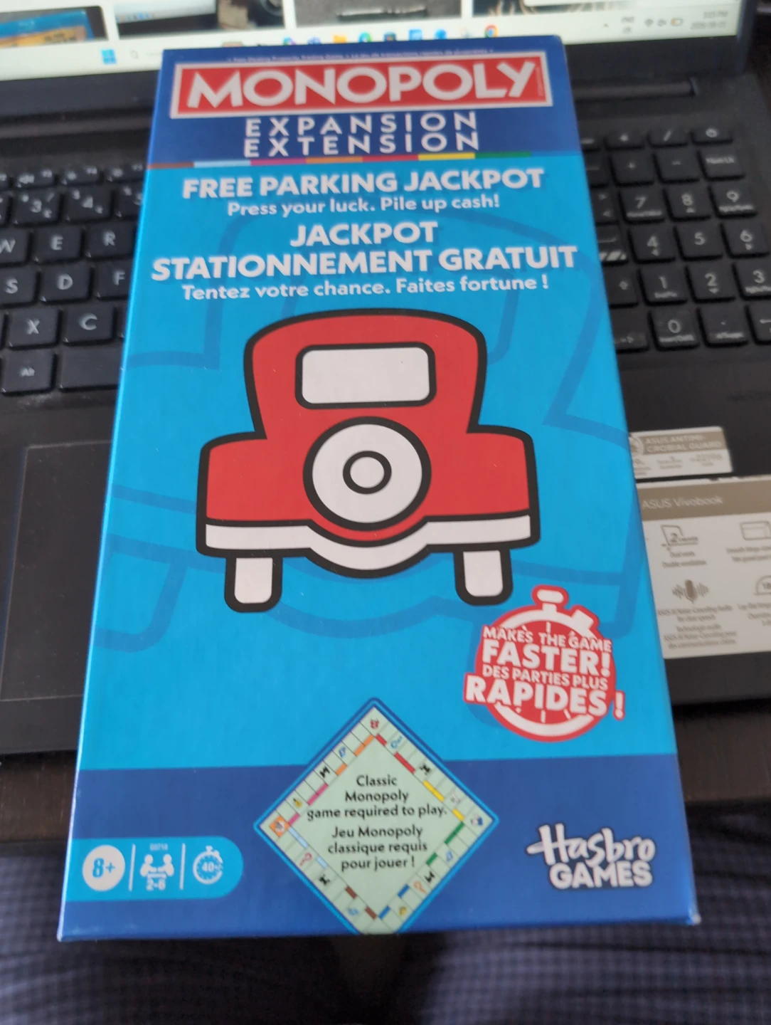 Monopoly Free Parking Jackpot Expansion Extension Board Game