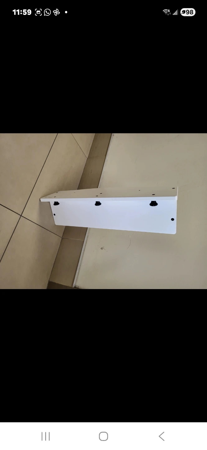 IKEA SOL GUL 11333 White Shelf with 3 Hanging Knobs - photo 3