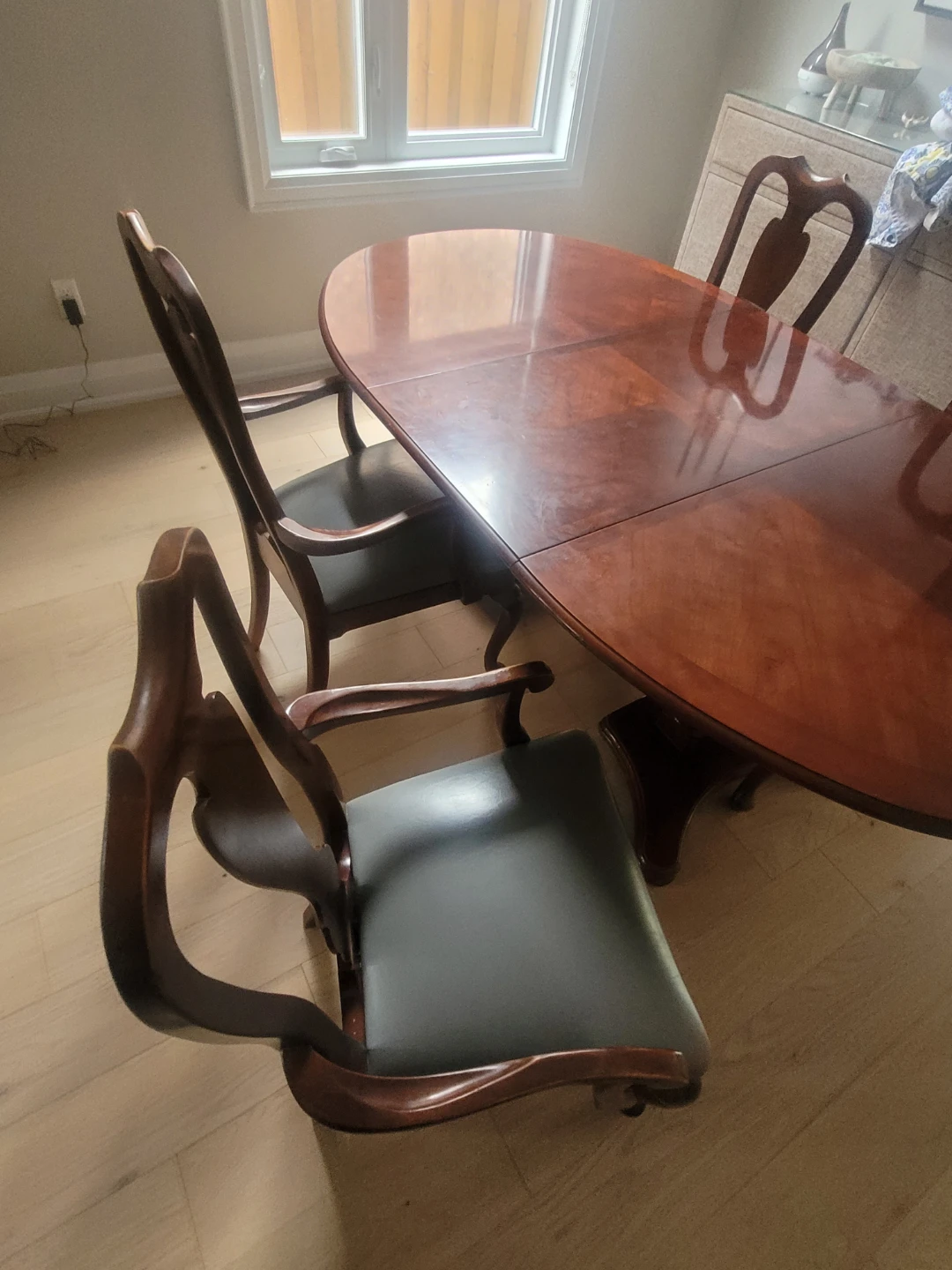 Wooden Dining Table with Chairs - photo 2