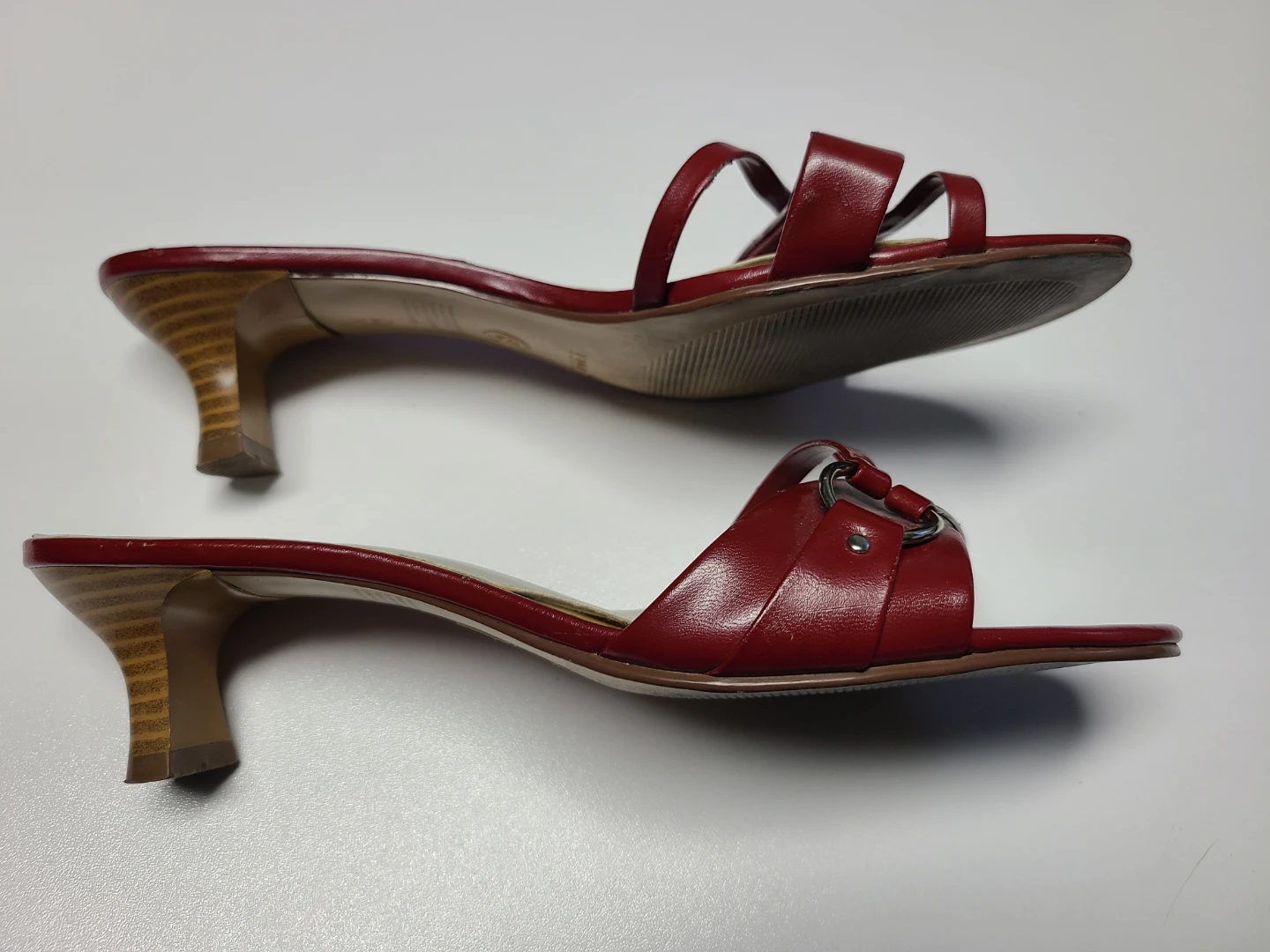 Women's Red Heeled Sandals