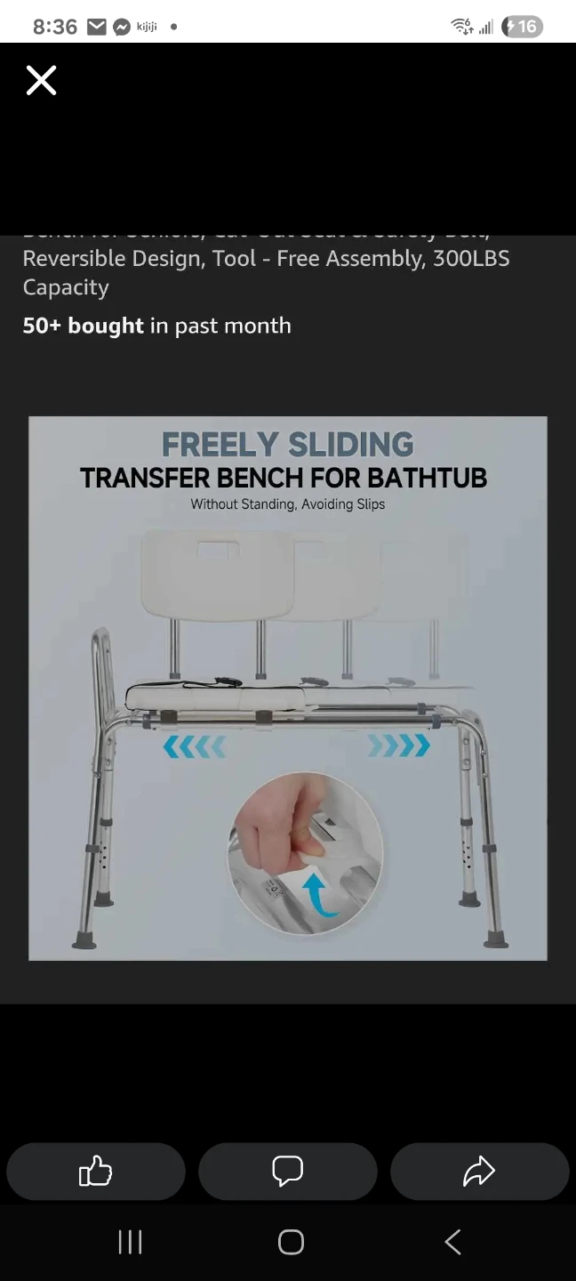 sliding Bath transfer bench brand new - photo 5