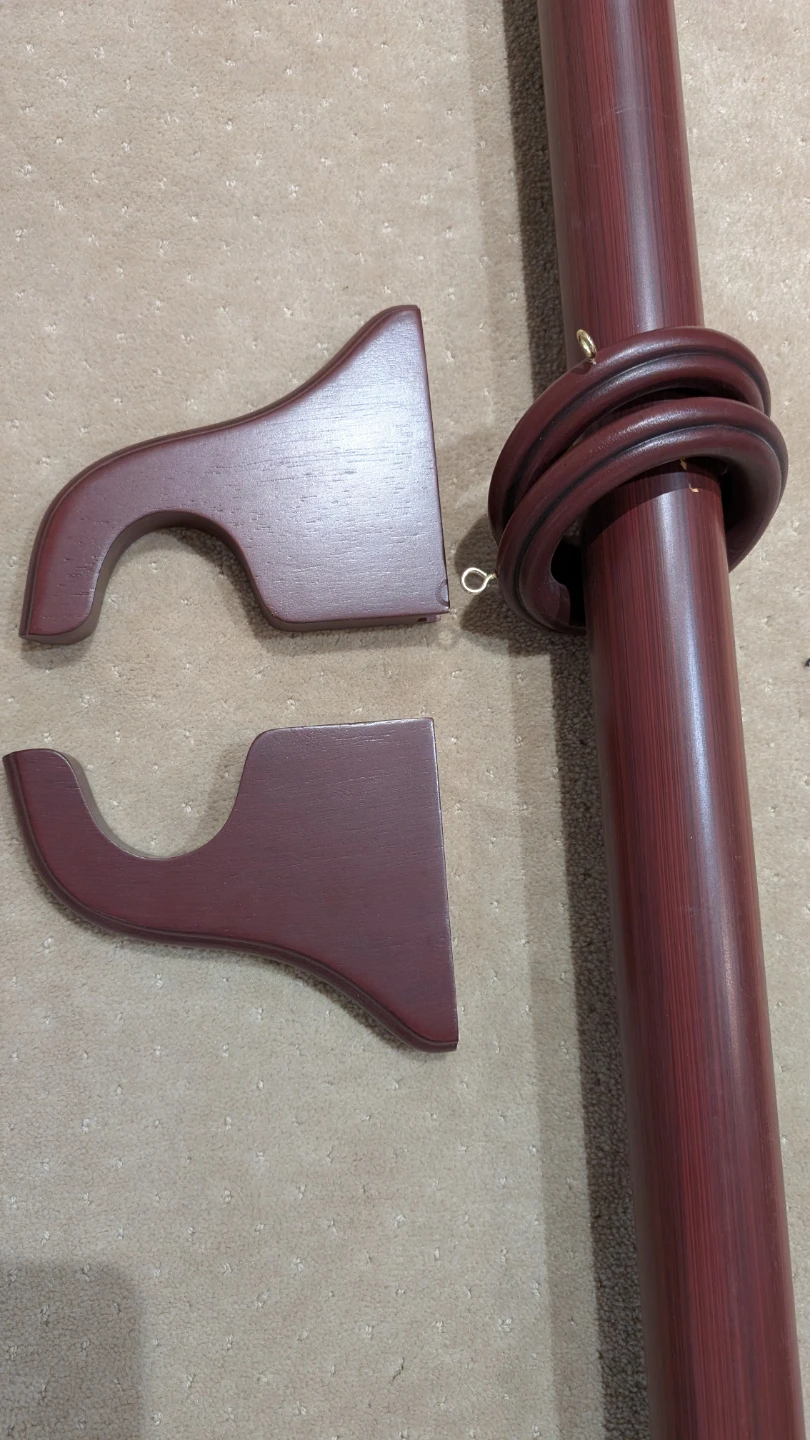 Satin decorative curtain panels & matching rod set - photo 4