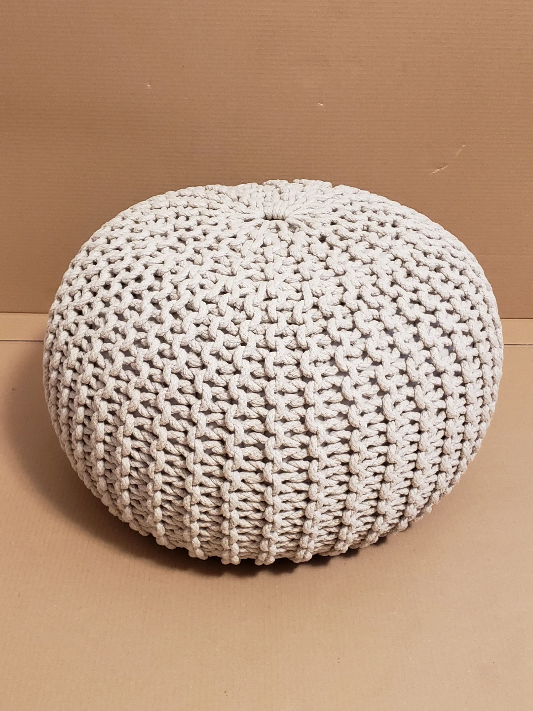 Round Cotton Pouf Foot Stool Ottoman