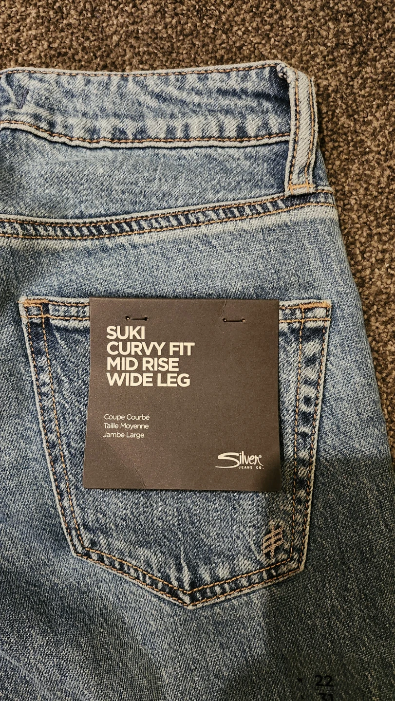 Silver Jeans Co. Women's SUKI Mid Rise Wide Leg Jeans - W22 L31 - photo 5