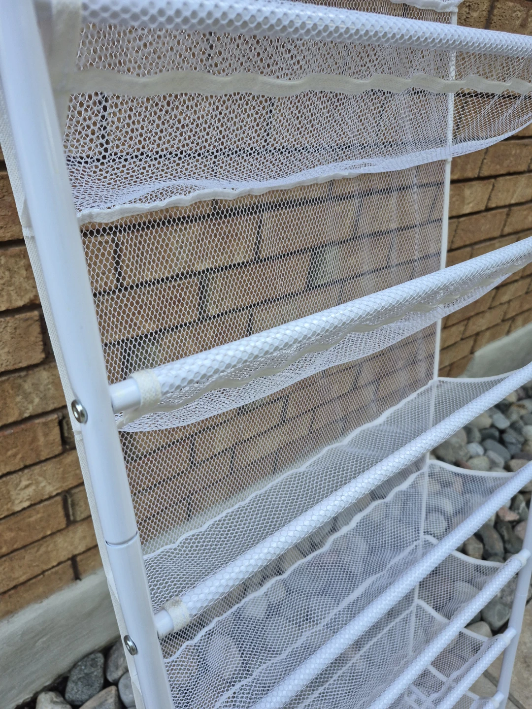 White 12-Tier Mesh Hanging Shoe Organizer - photo 4