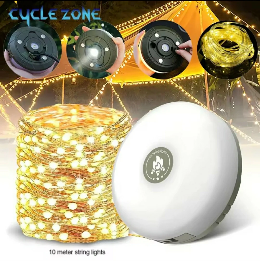 Cycle Zone Camping Lantern & String Lights