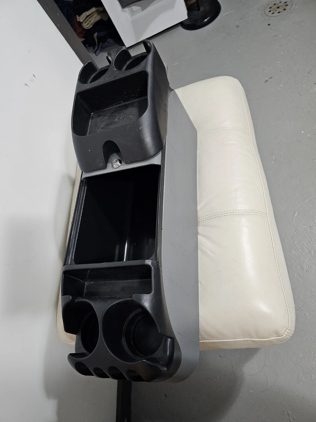 Car Console with Cup Holders and Storage