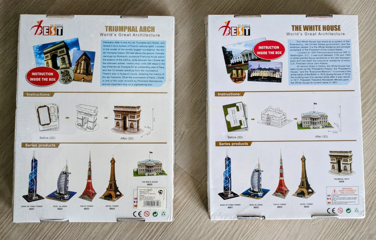 BEST Architecture 3D Puzzles - Triumphal Arch & White House - photo 2