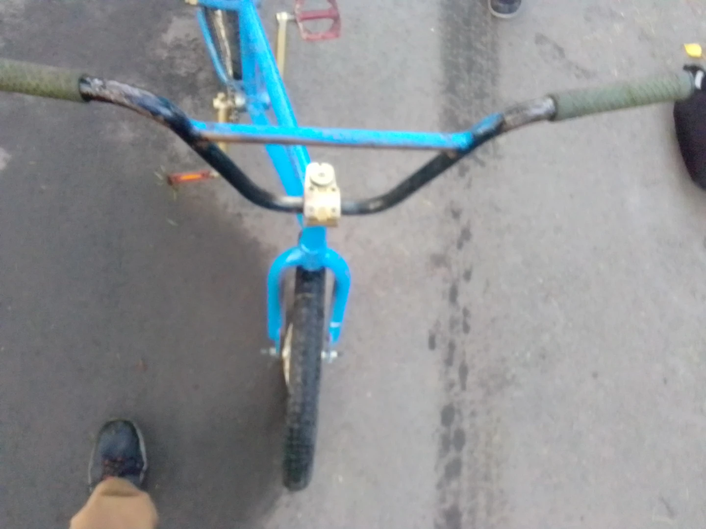 BMX Bike golden/blue - photo 3