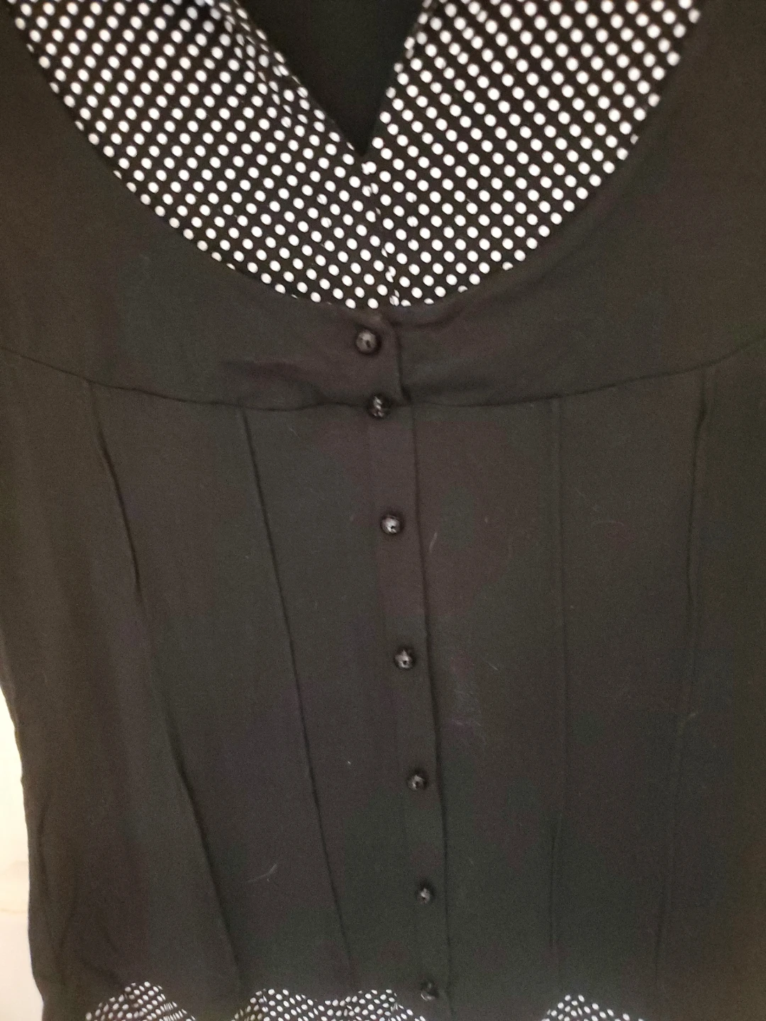 CYC Black and White Polka Dot Short Sleeve Top - photo 4