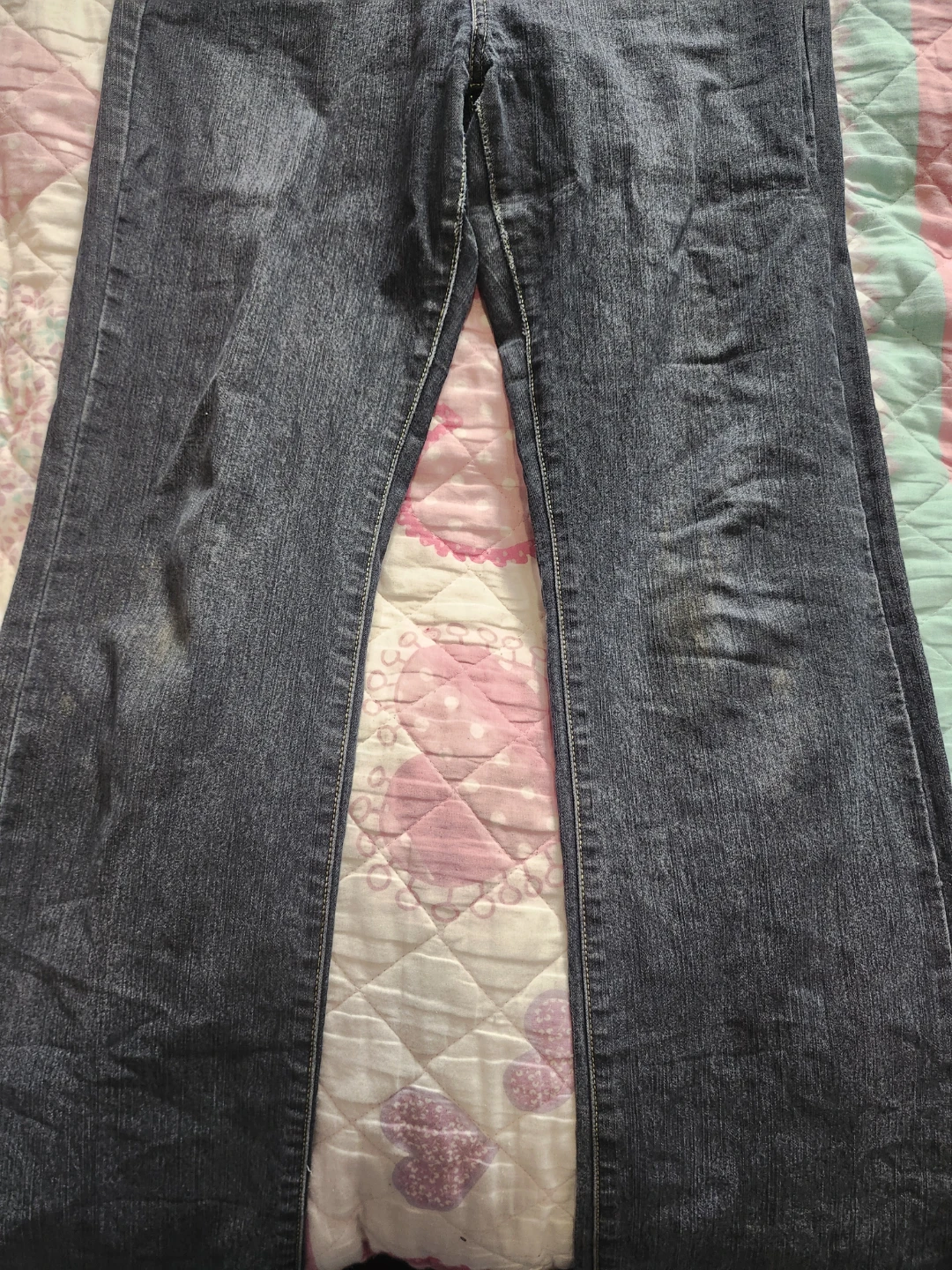 2000's Vintage Embroidered Pocket Low rise Flared Jeans - photo 3
