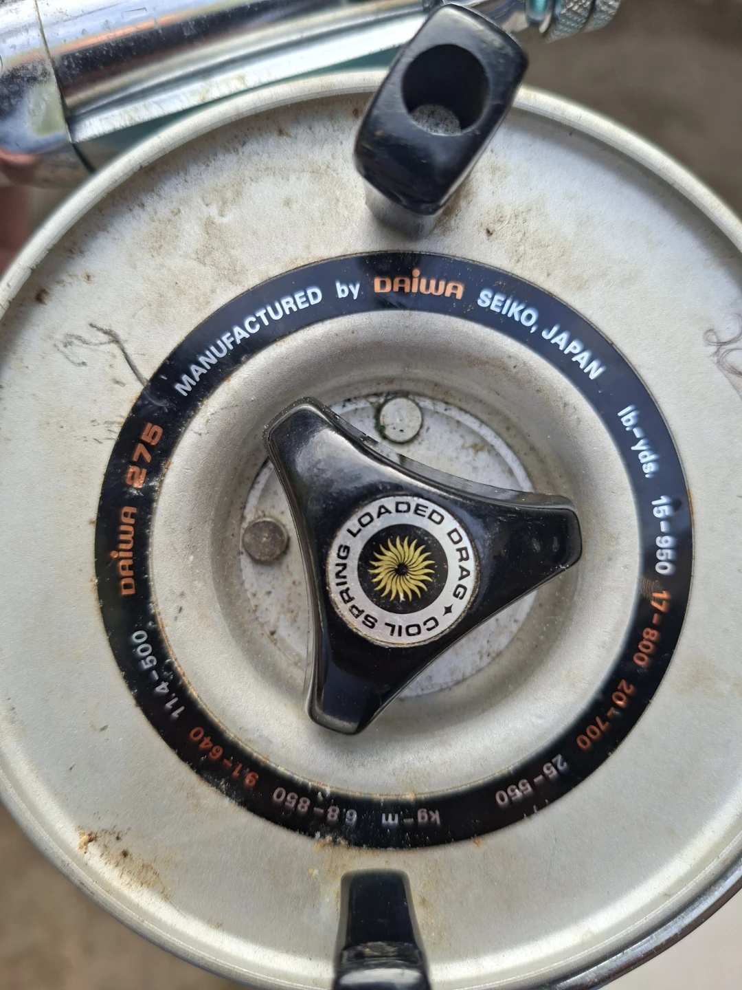 Vintage Daiwa 275 Mooching Reel & Fiberglass Salmon Rod Setup - photo 5